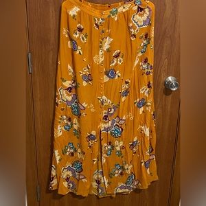 Long, maxi floral skirt.